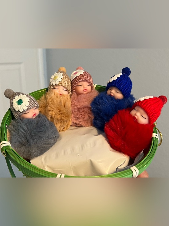 Accessories - RESELLER: Sleeping Baby Keychain Bundle of 5 NWOT